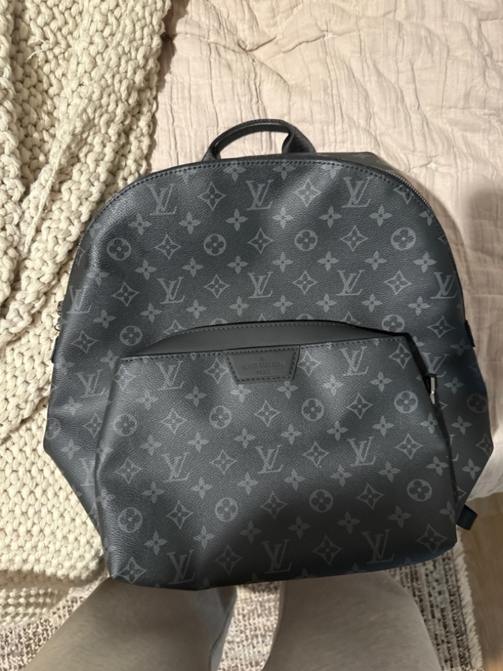 Louis Vuitton Black Monogram Eclipse Backpack - Picture 3 of 5